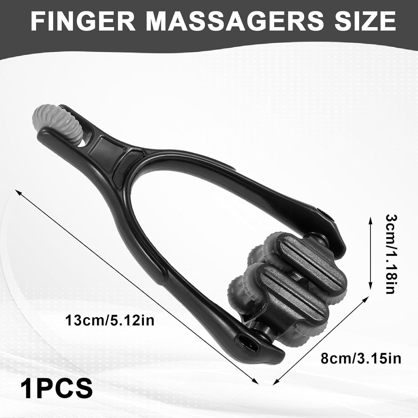 Finger Massager Roller for Finger Hand Massage, Silicone Hand Massager for Arthritis, Trigger Finger Massage Tool for Hand Pain Relief and Carpal Tunnel Relief, for Hands, Palm & Wrist