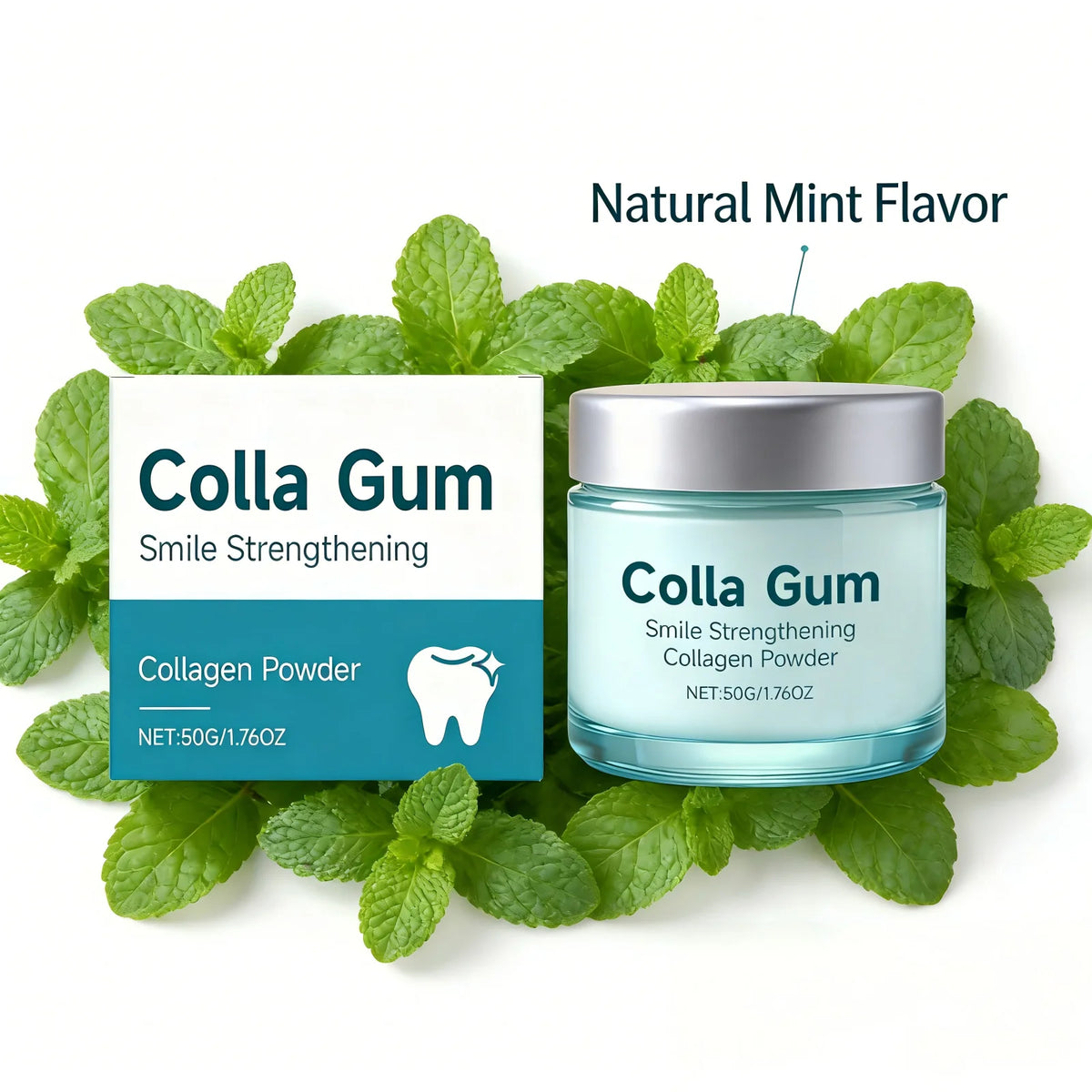 Collagen Whitening Tooth Powder for Brushing Teeth Dental Plaque Remover Fresh Breath Dental Caries Repair Oral Care Products