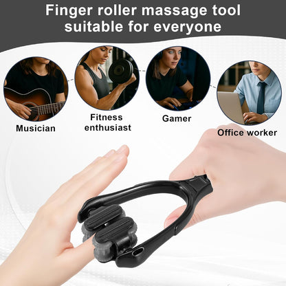 Finger Massager Roller for Finger Hand Massage, Silicone Hand Massager for Arthritis, Trigger Finger Massage Tool for Hand Pain Relief and Carpal Tunnel Relief, for Hands, Palm & Wrist